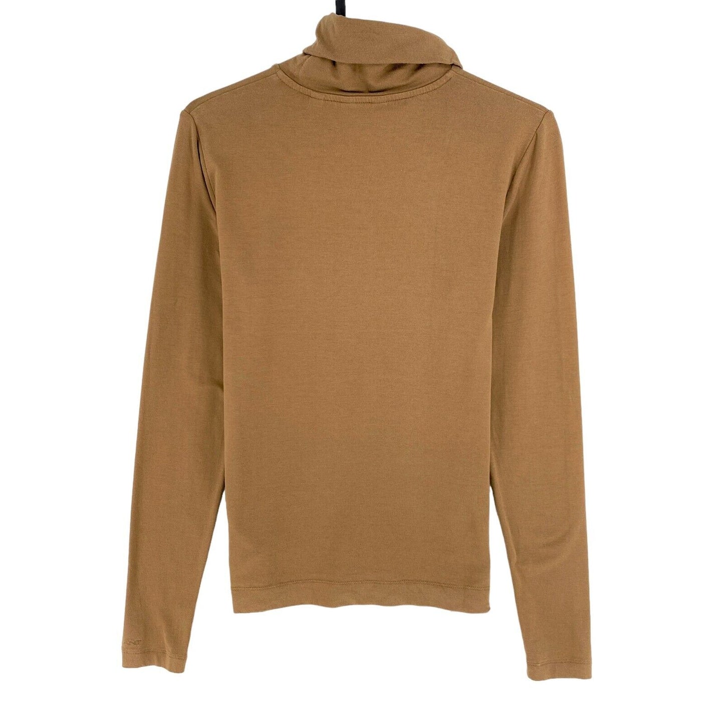 GANT Brown Jersey Turtle Neck Long Sleeves T Shirt Size S