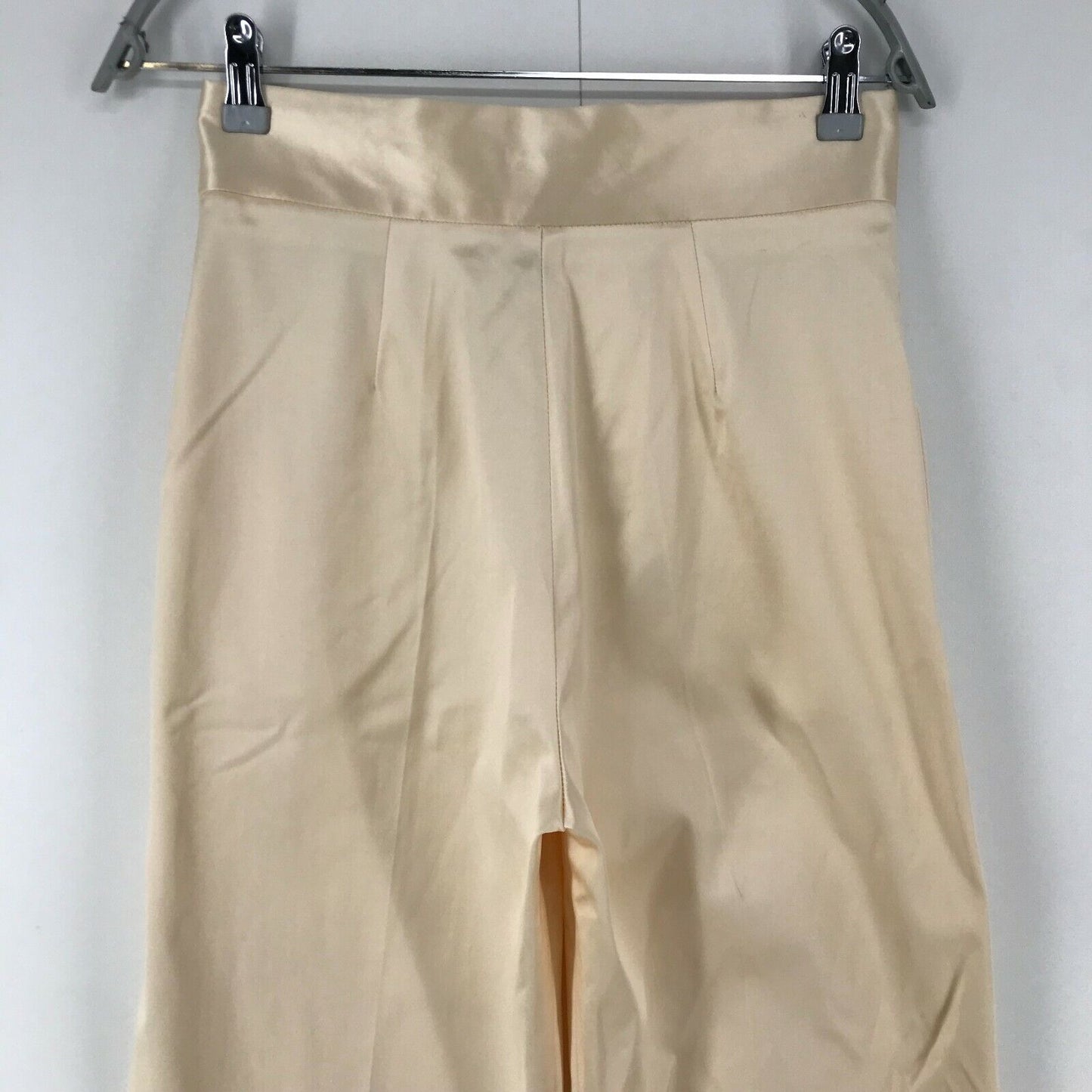 Tommy Hilfiger x Zendaya Women Beige Regular Straight Fit Trousers Size 6 W27