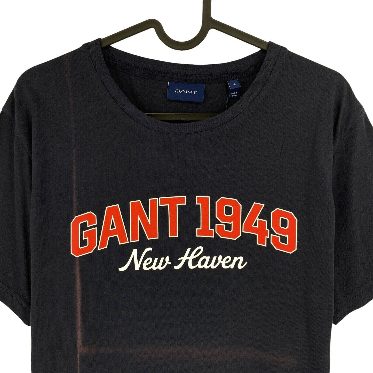 GANT Navy Blue Logo Crew Neck T Shirt Size M