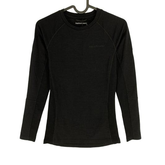 Peak Performance Women Black Magic LS Crew Neck Top Size XS