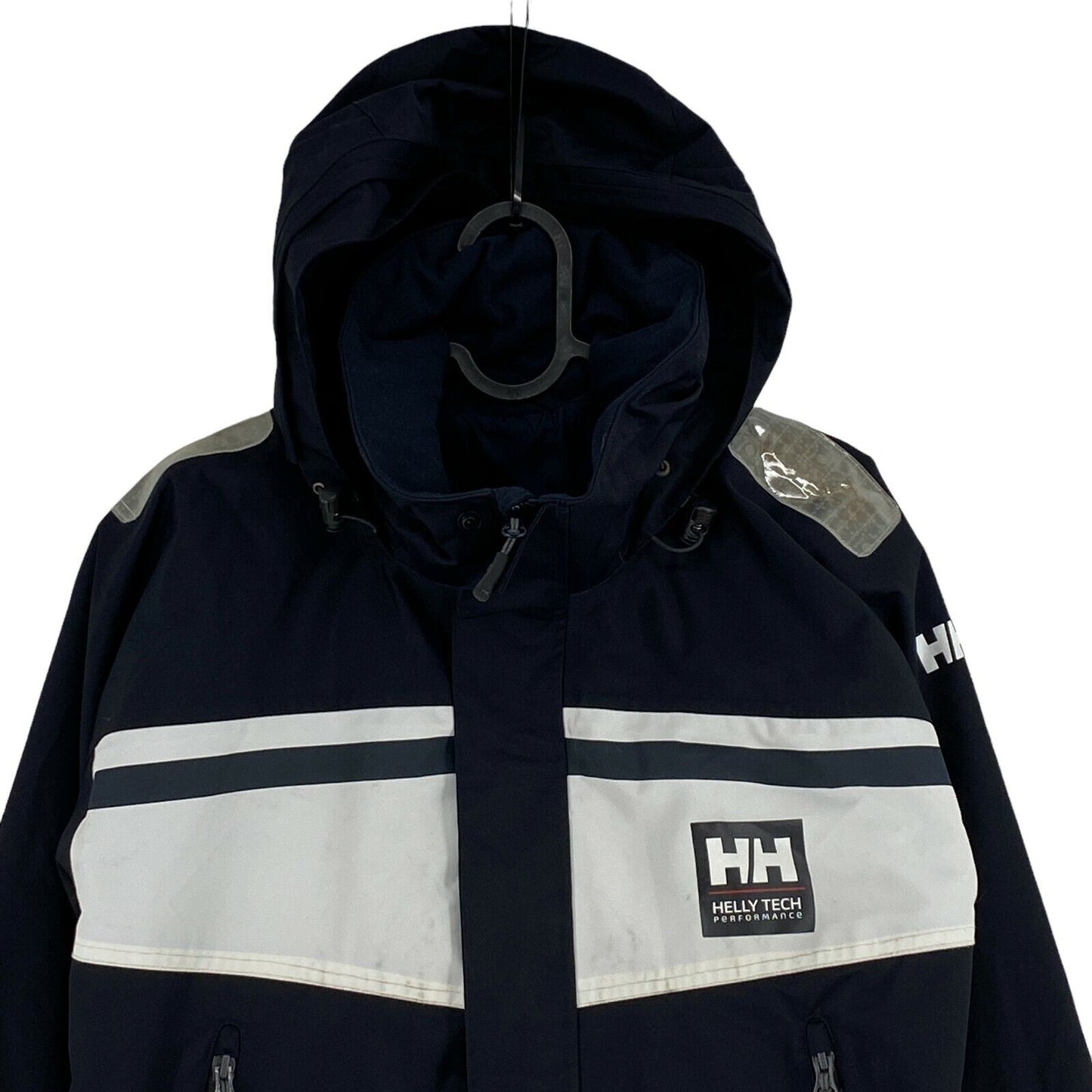 HELLY HANSEN TECH PERFORMANCE Sailing Offshore Navy Blue Hooded Jacket Size XS