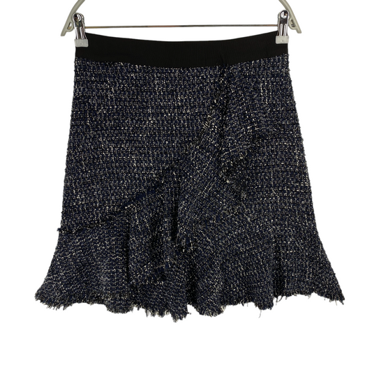 KARL LAGERFELD Dark Grey Sparkle Boucle Skirt Size IT 42 EU 36 UK 8 US 6