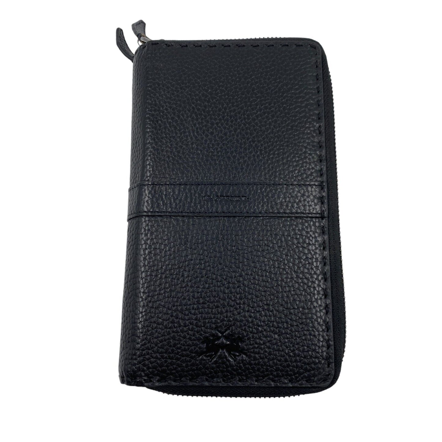 La Martina Black Big 100% Leather Wallet