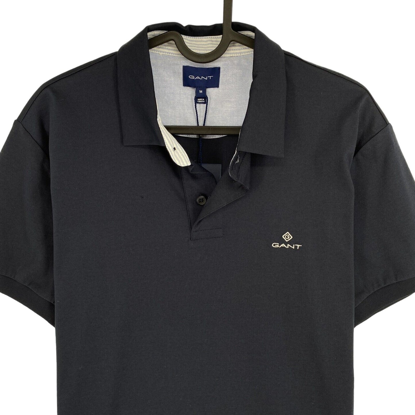 GANT Navy Blue Mercerized Jersey Rugger Polo Shirt Size M