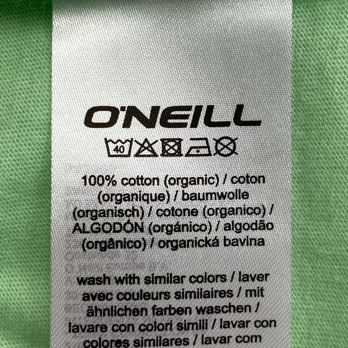 O`NEILL Green LM High Summer Original Print Crew Neck T Shirt Size M