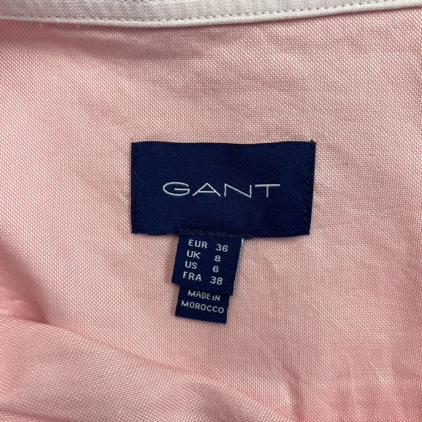 GANT Pink Regular Oxford Shirt Size EU 36 UK 8 US 6