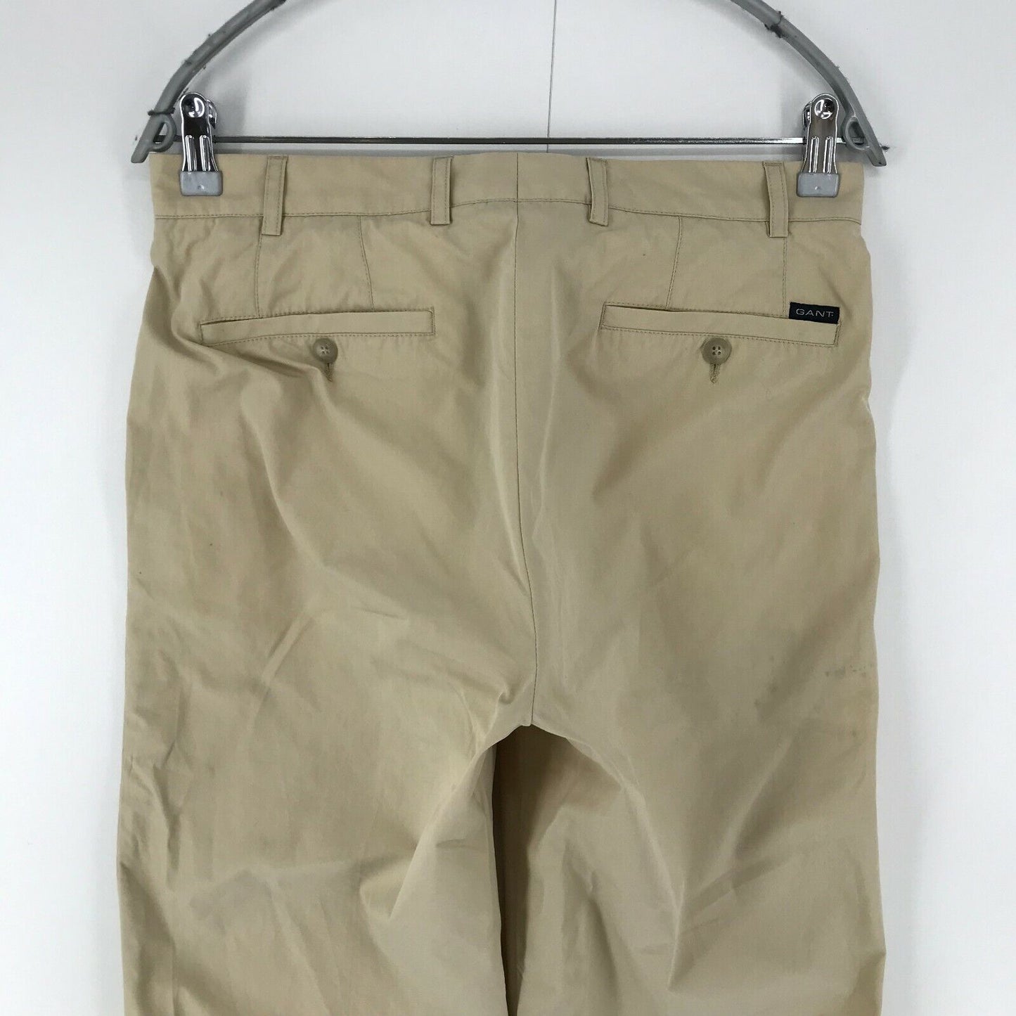 GANT Beige Chinohose mit normaler gerader Passform, Größe 46 W31