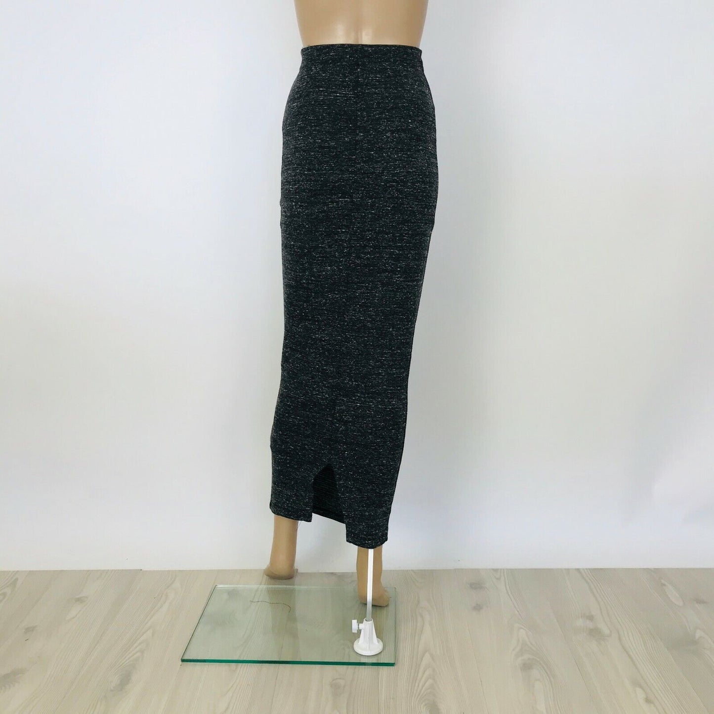 ZARA W&B Women's Stretch Long Grey Skirt Size S W26