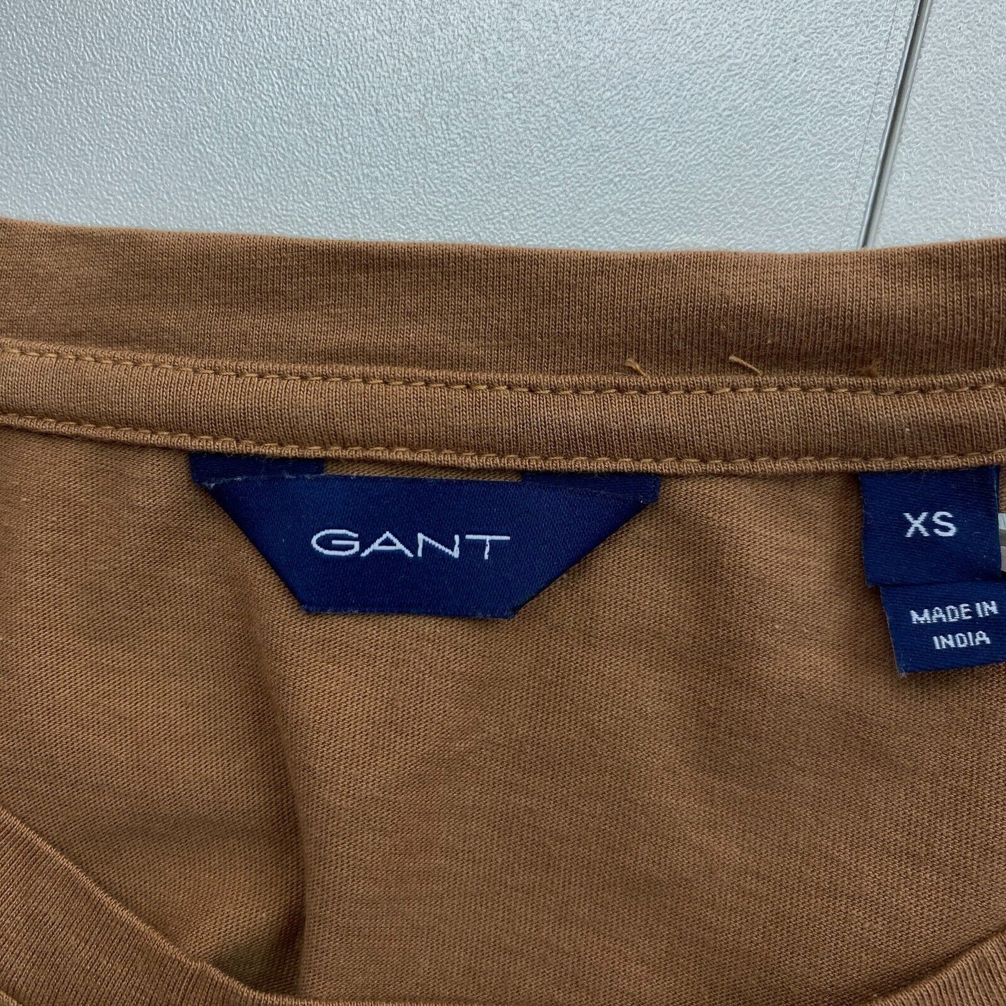 GANT Brown Crew Neck T Shirt Size XS