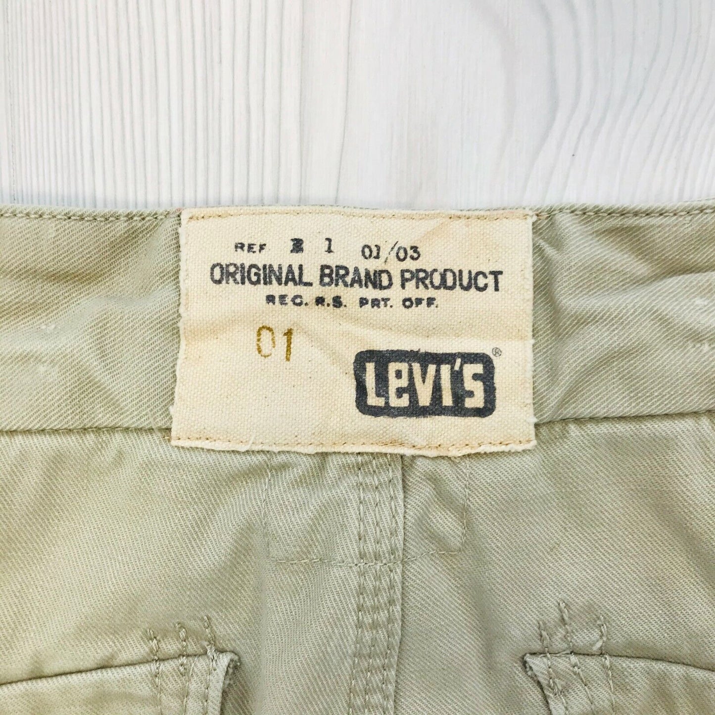 Vintage Levi's LOT# 331-1155 Beige Straight Fit Jeans Size W30 L32