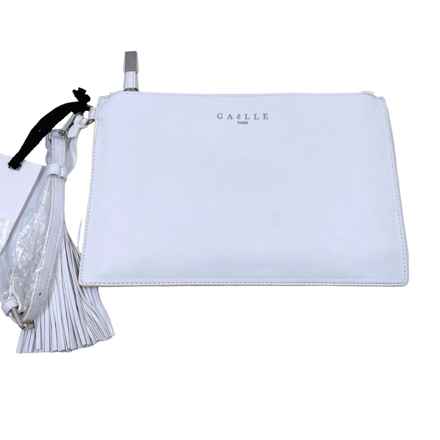 GAeLLE PARIS White Eco Leather Wallet Clutch Bag