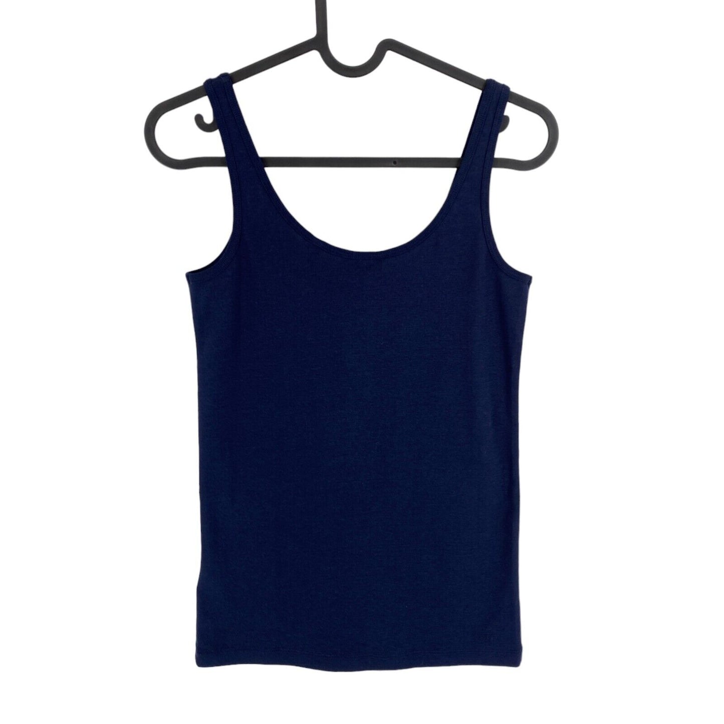 GANT Women Pinkish Navy Blue 1x1 Rib Tank Top Size XS