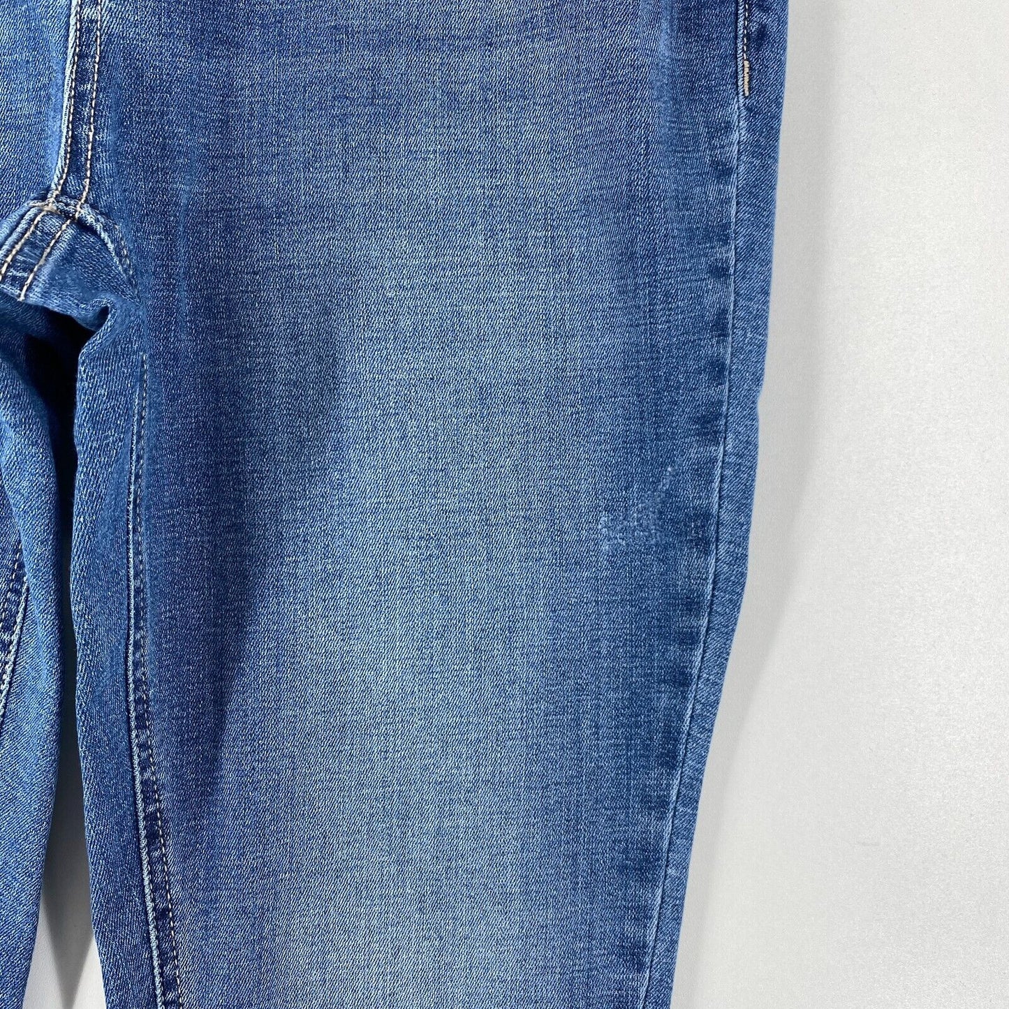 VERO MODA FLASH Damen Jeans im Used-Look mit mittelhohem Bund, Blau, Größe XL W33 L32