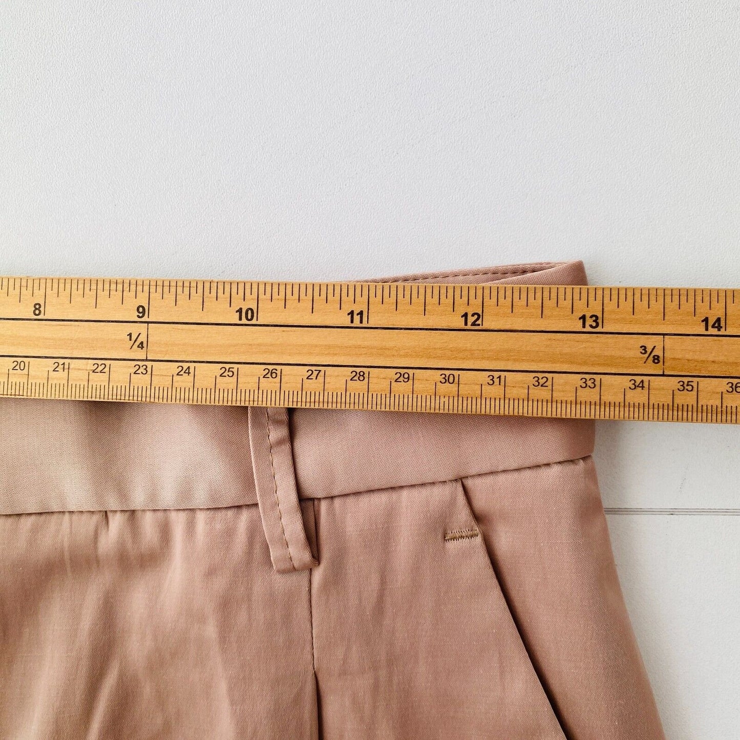 Manuel Ritz Women Brown Stretch Regular Straight Fit Dress Trousers IT 38 W25