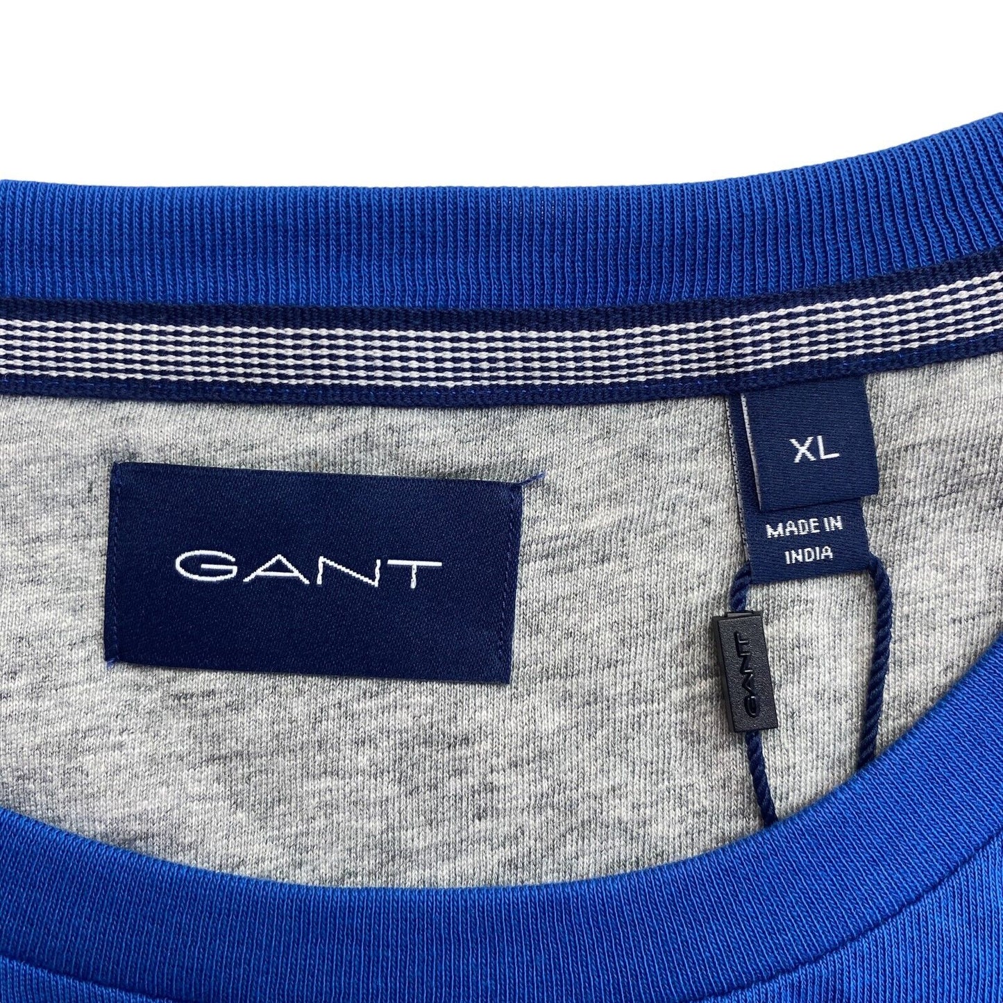 GANT Navy Blue Stripe Crew Neck T-Shirt Size XL