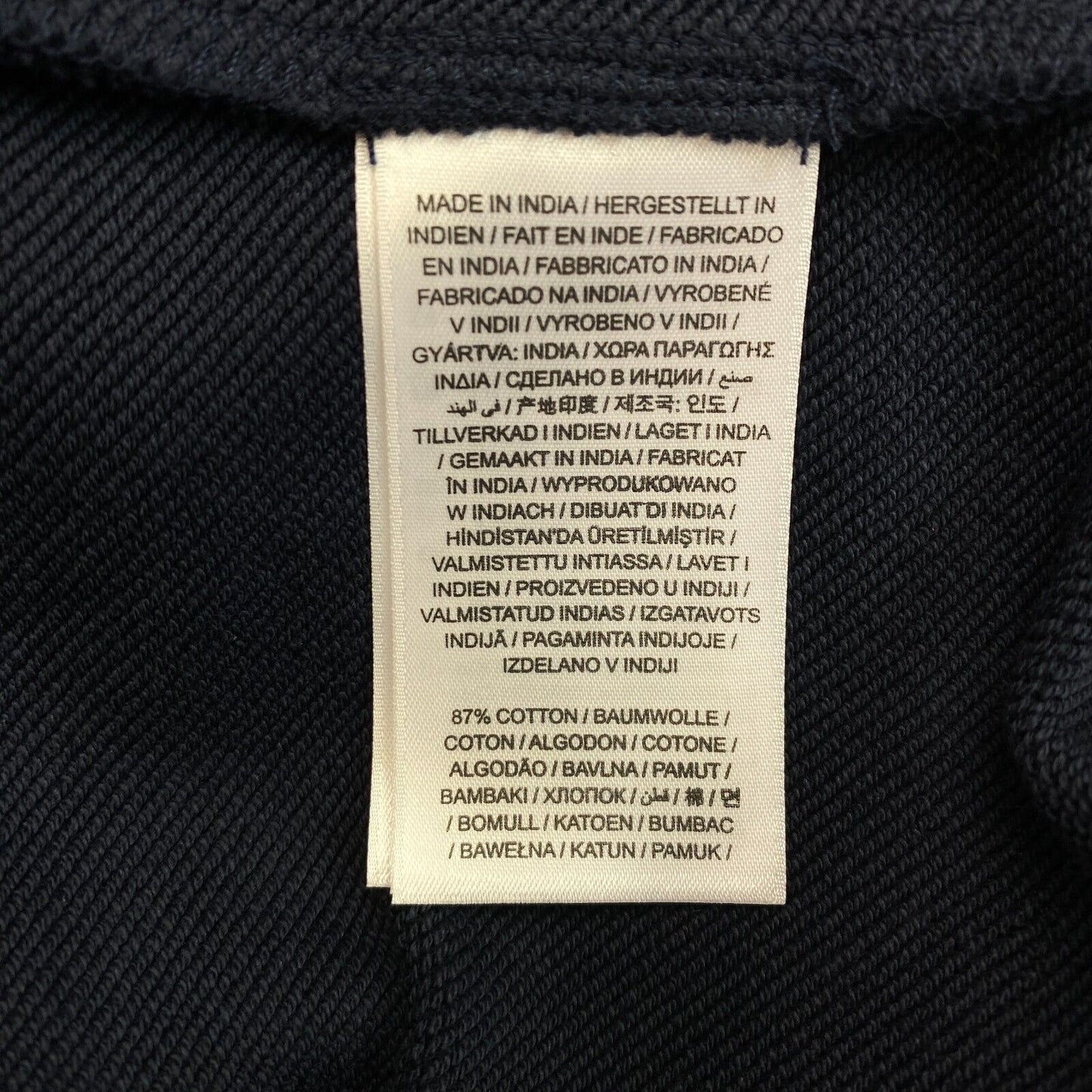 GANT Pullover mit Rundhalsausschnitt und Logo in Marineblau, Größe S