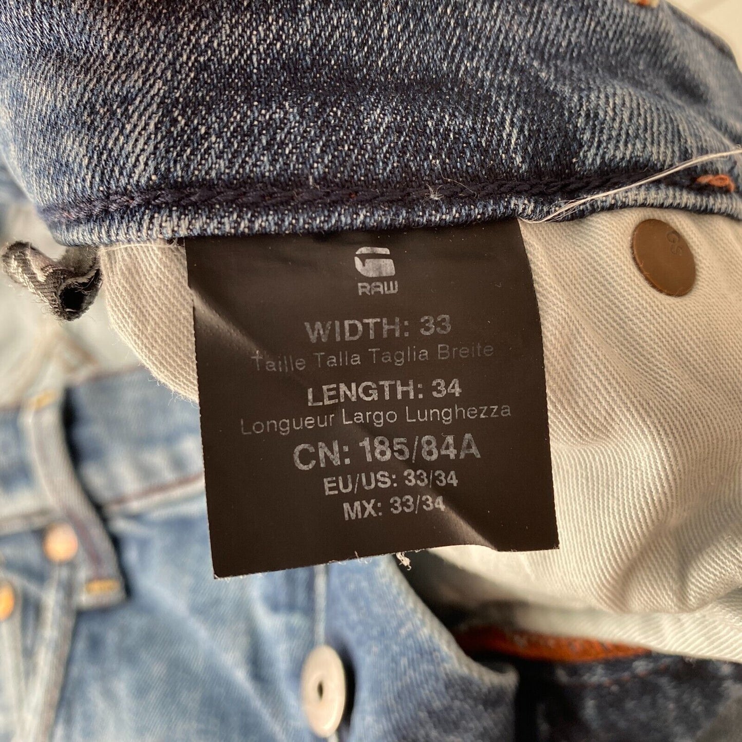 G-STAR Jeans Slim Fit Blau Größe W33 L32