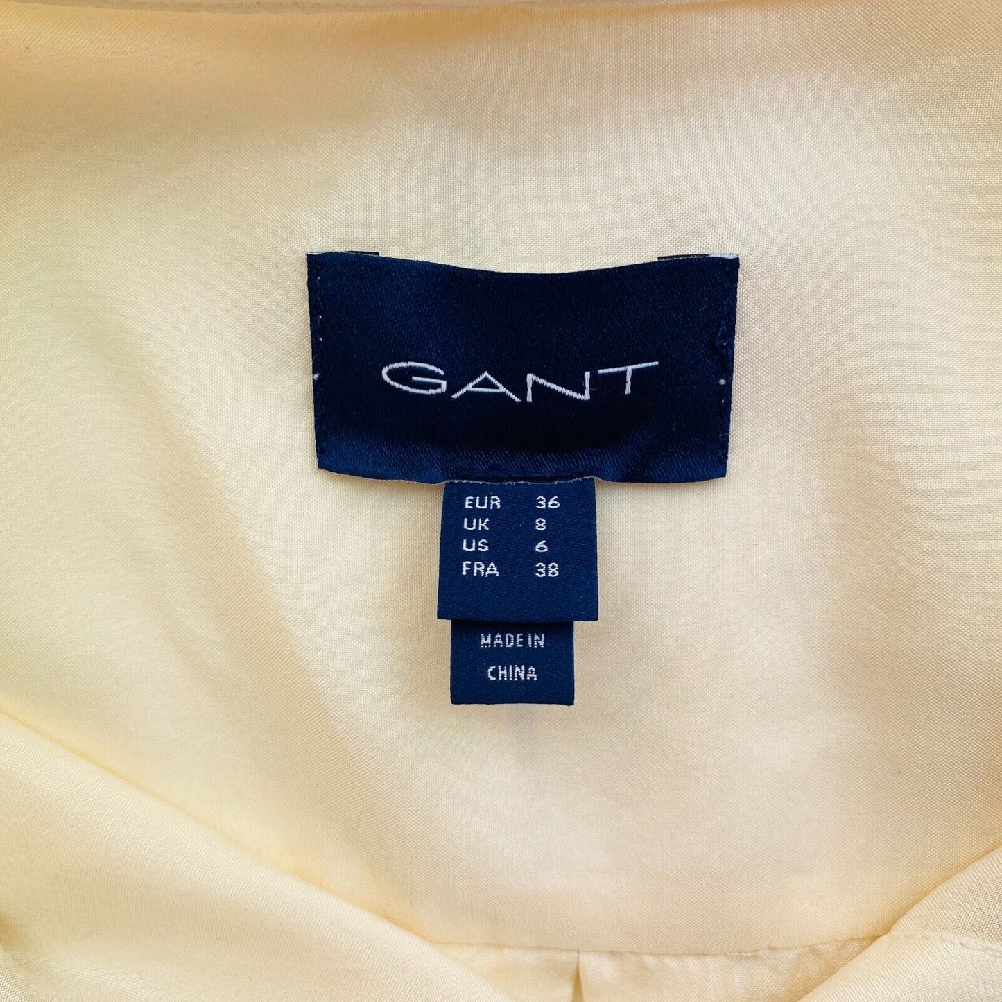 GANT Women Beige Relaxed Silk Long Sleeve Shirt Size EU 36 UK 8 US 6