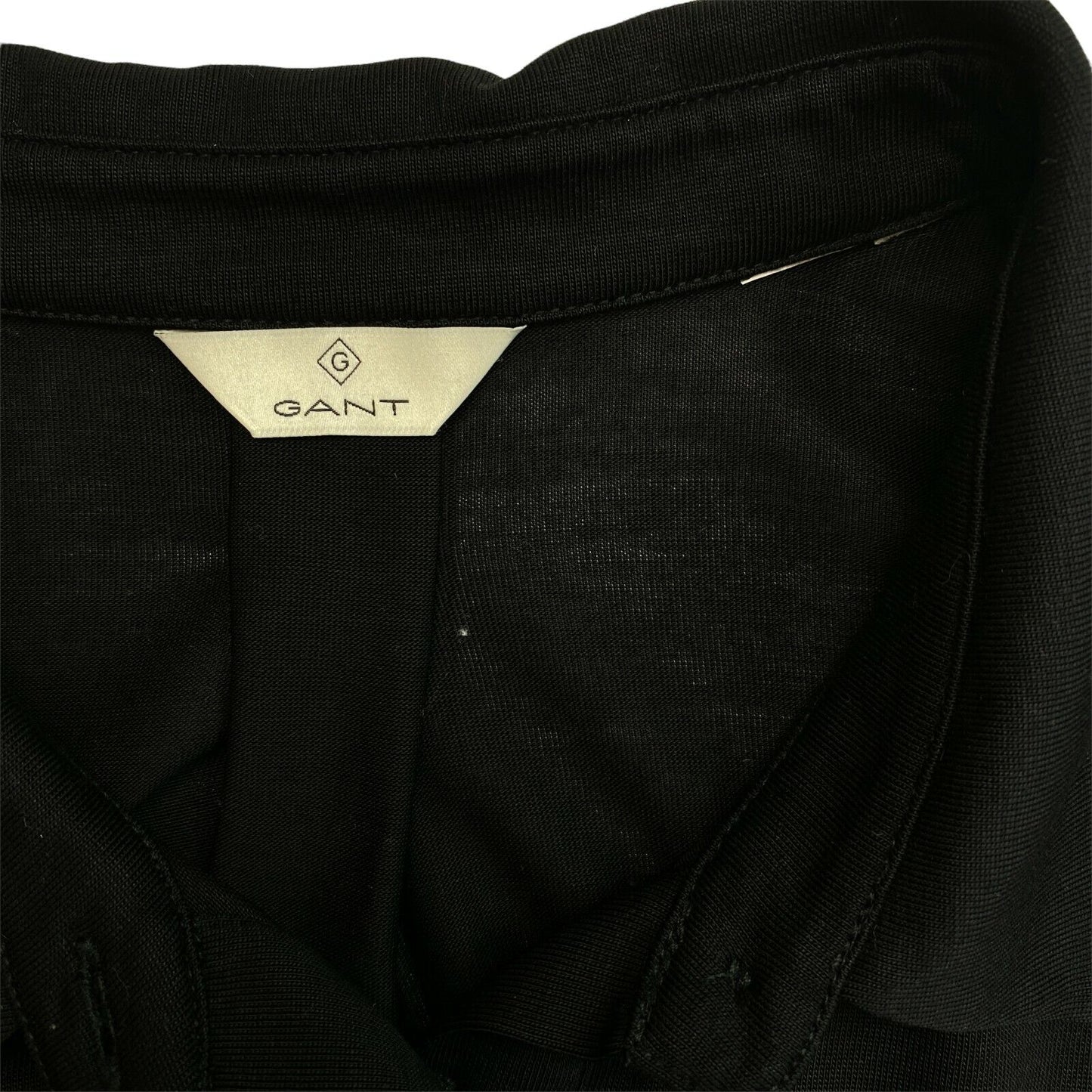 GANT Robe chemise noire unie à manches longues Taille EU 36 UK 8 US 6