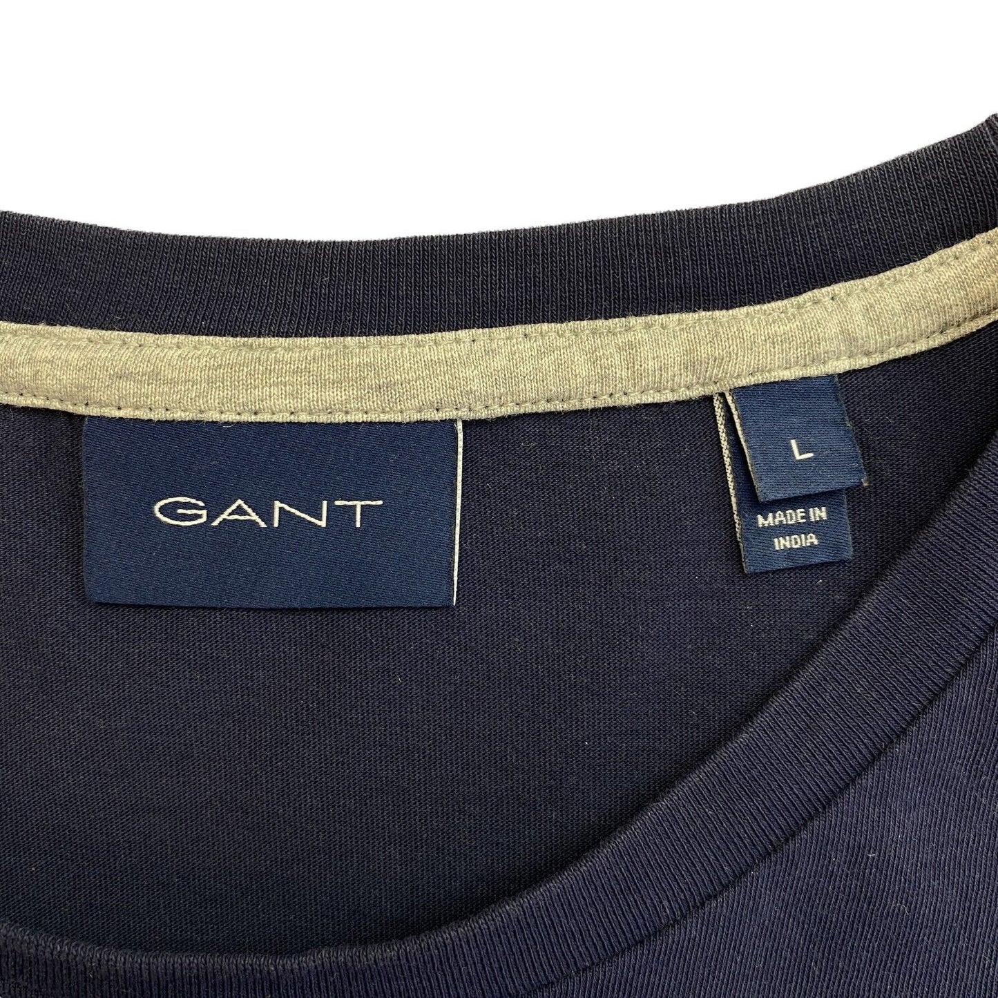 GANT Bleu Marine Archive Shield Crew Neck T Shirt Taille L