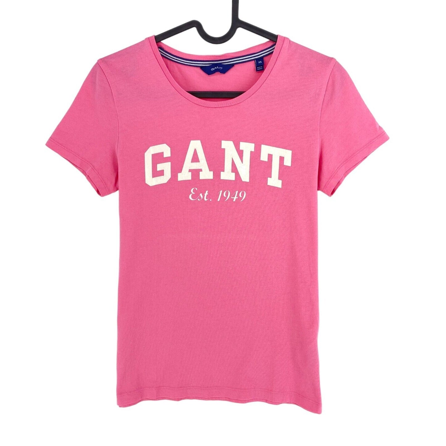 GANT Pink Rose  Logo Crew Neck T Shirt Size XS