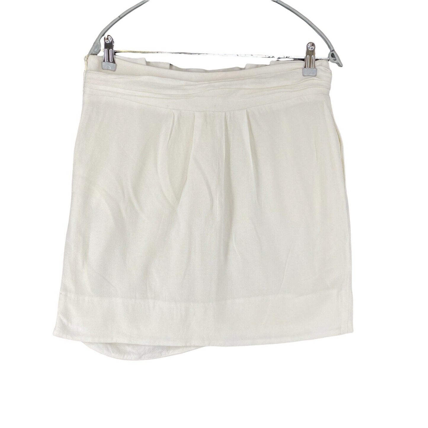 SEE BY CHLOE White Regular Fit Linen Blend Skirt Size EU 40 UK 12 US 8 W30