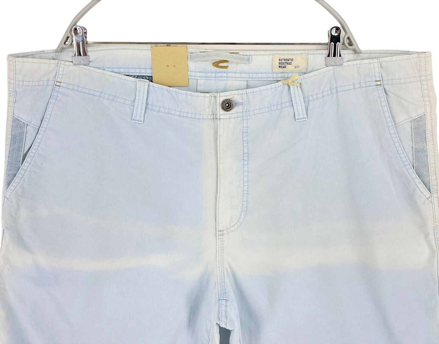 CAMEL ACTIVE Light Blue 100% Cotton Chino Shorts Size EU 54 UK/US 44