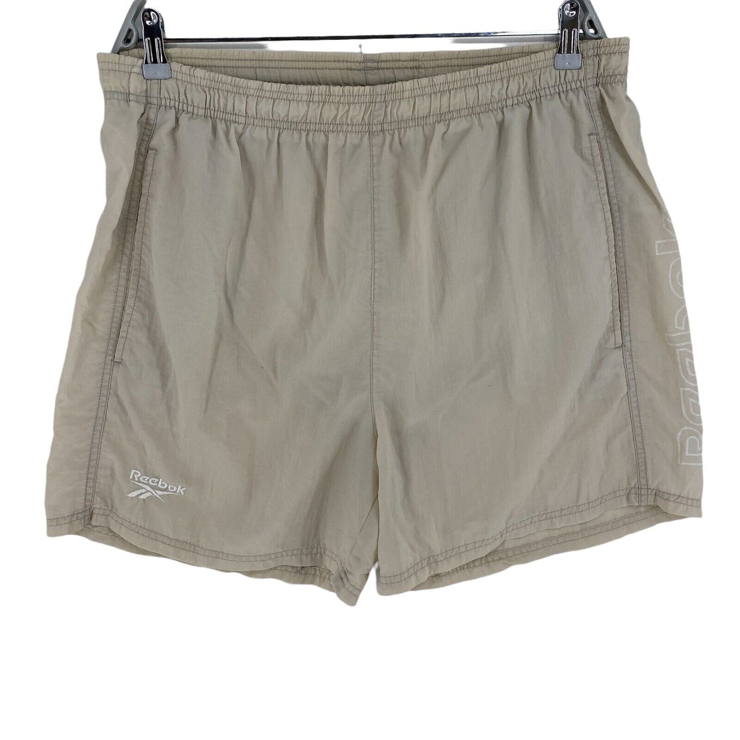 Reebok Beige Swimwear Swimming Trunks Shorts Size XL