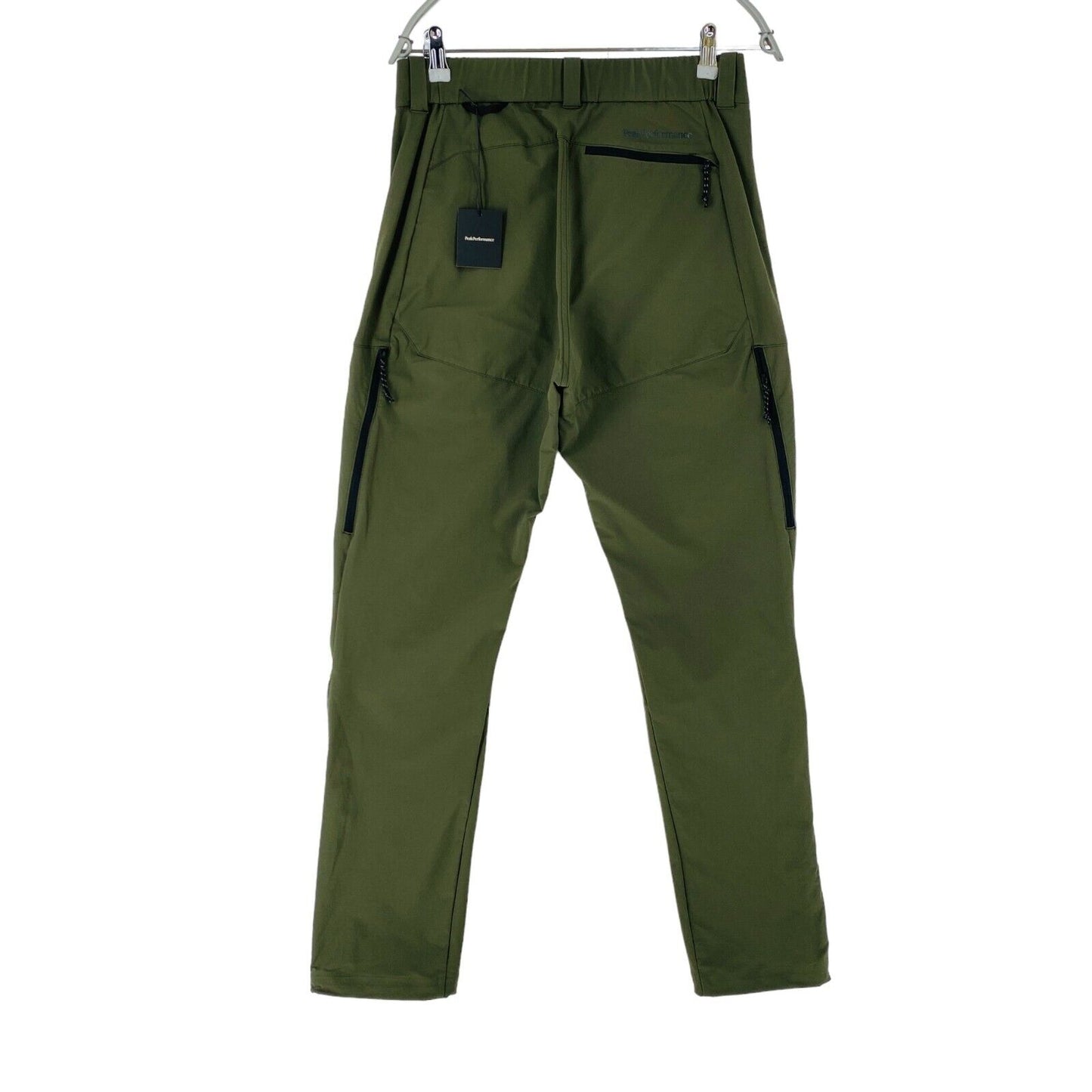 Peak Performance Men Stretch Trek Pants Dark Green Regular Fit Hiking Trousers M