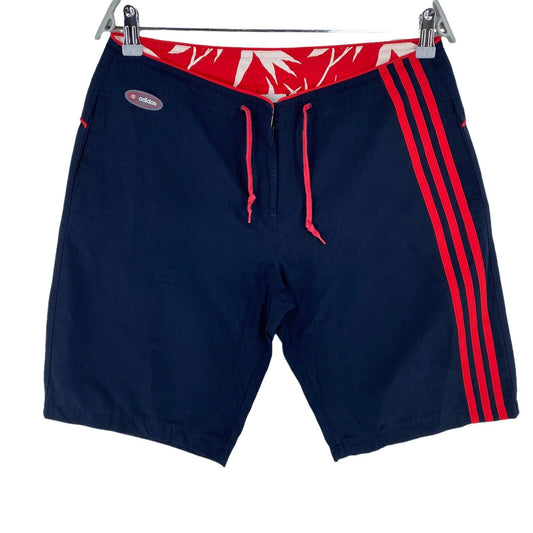 Short de sport en mélange de coton bleu marine adidas Taille M