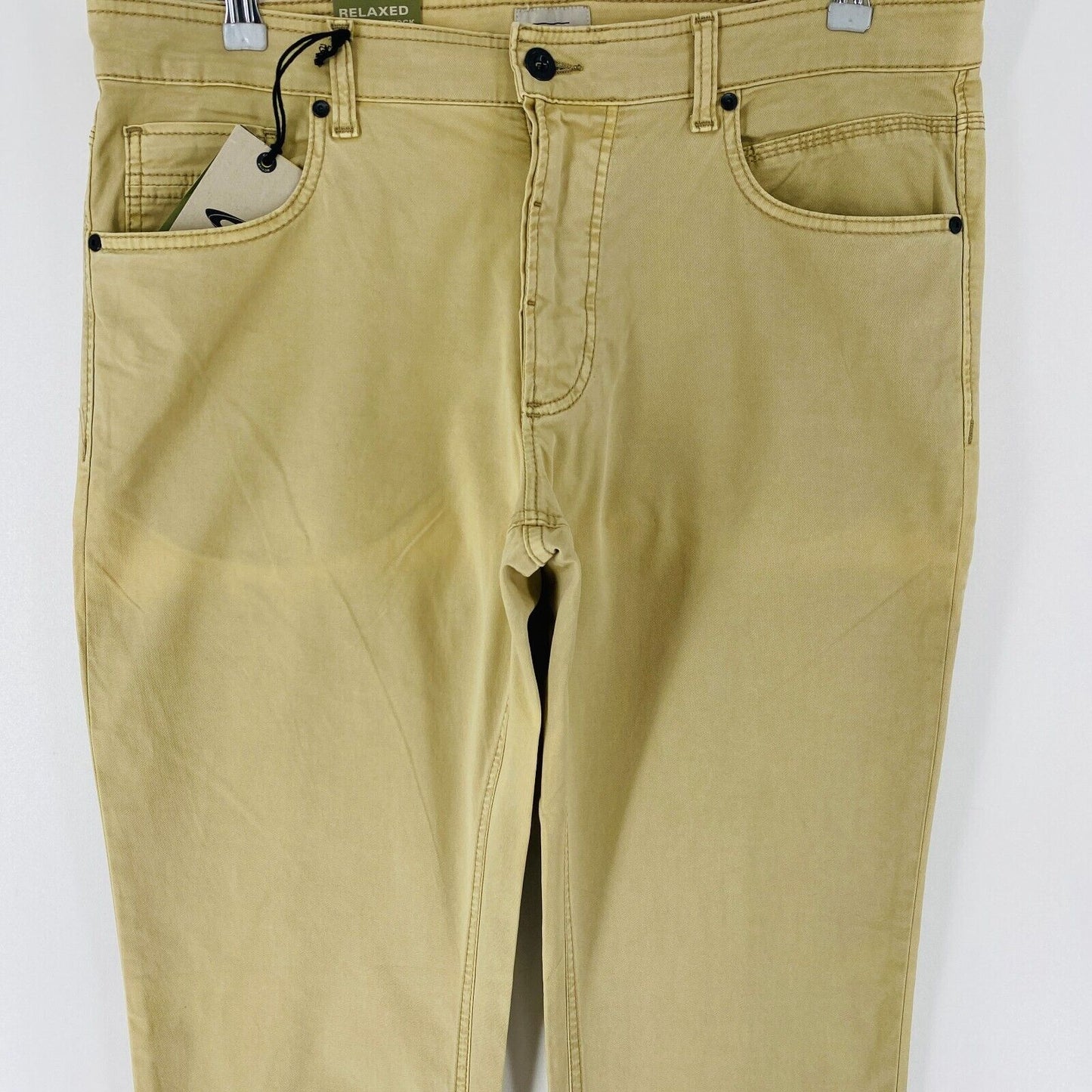 Camel Active Mens WOODSTOCK Beige Relaxed Straight Fit Jeans Trousers W36 L32