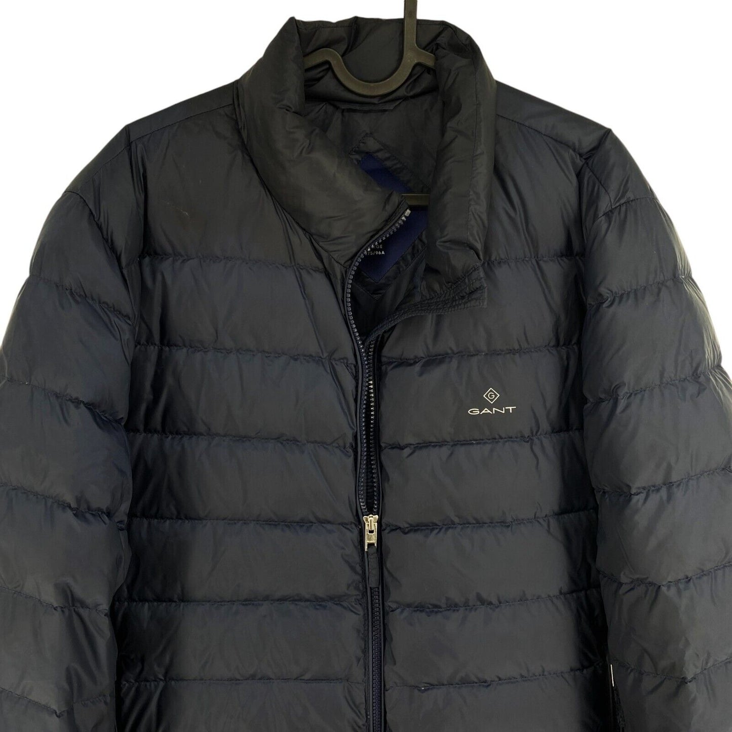 GANT Men Navy Blue Light Down Jacket Coat Size L