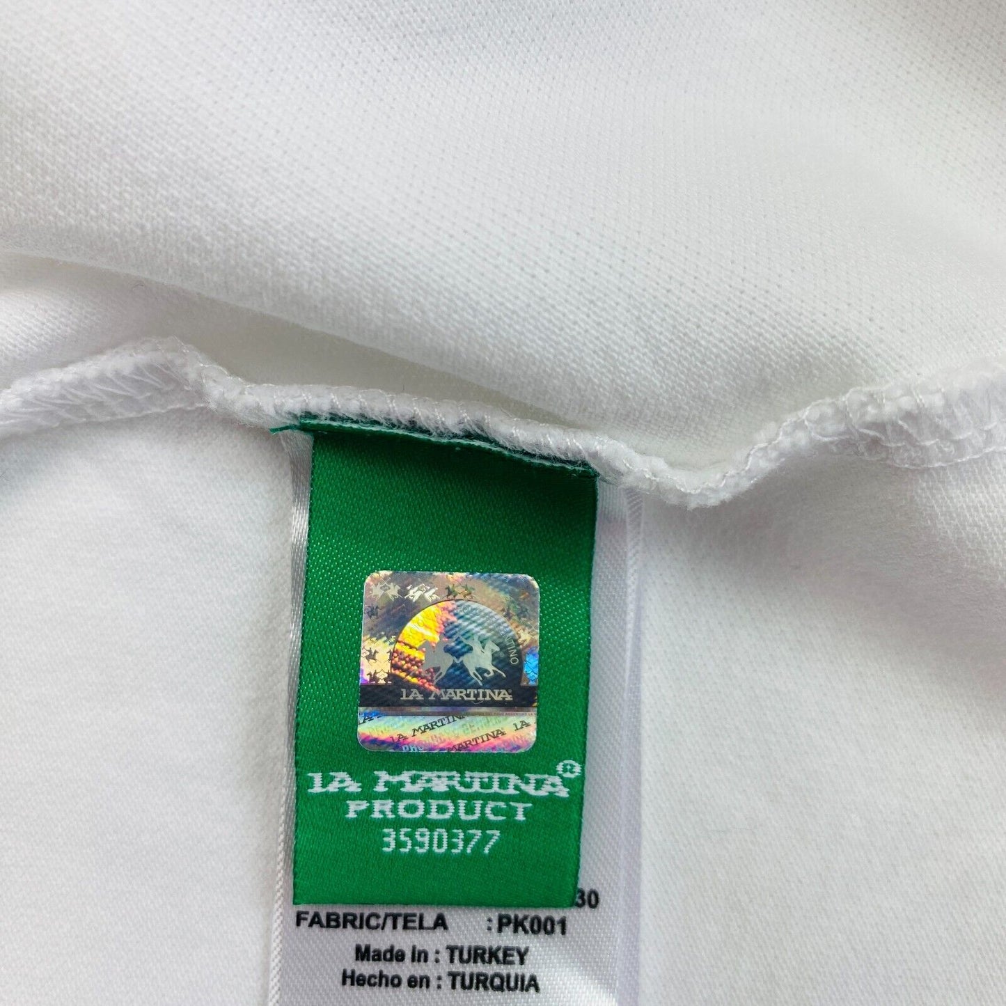 LA MARTINA GUARDS POLO CLUB White Piquet Stretch Polo Shirt Size  2 / S