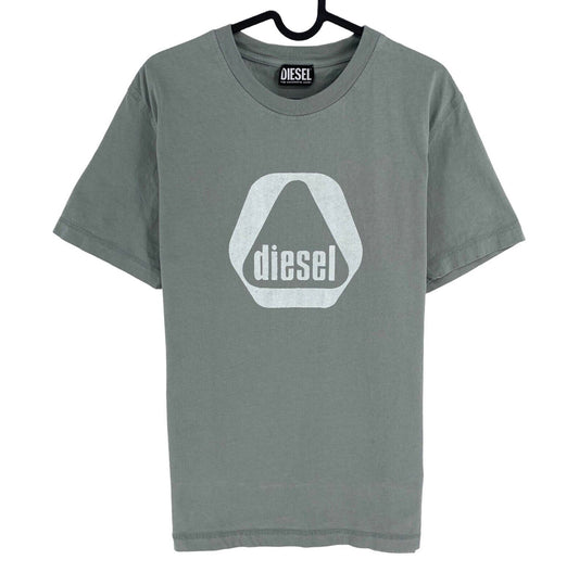 DIESEL Men Grey T-DIEGOR-G10 Crew Neck Short Sleeves T Shirt Size L