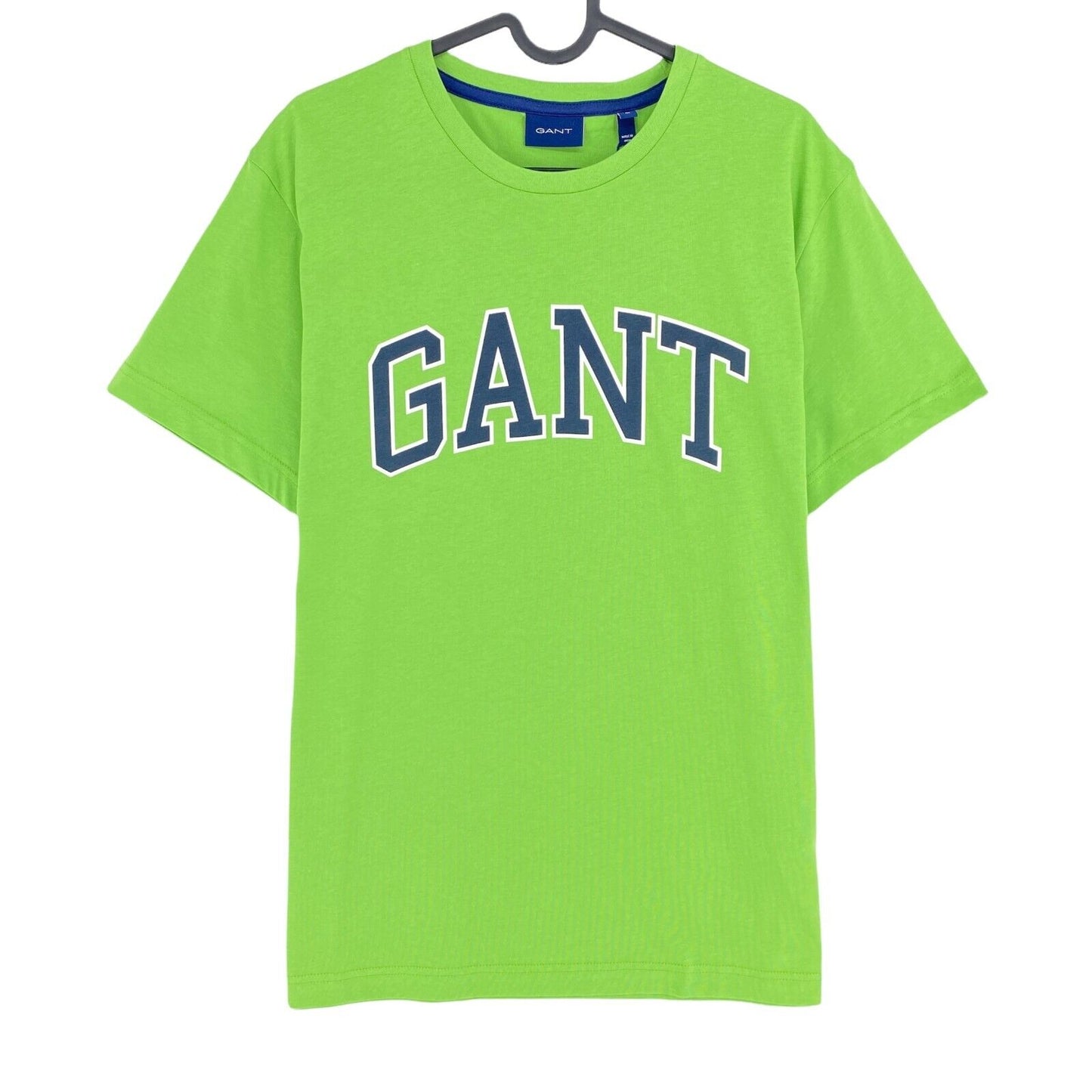 GANT T-Shirt mit Rundhalsausschnitt und Bogenumriss, Hellgrün, Größe M