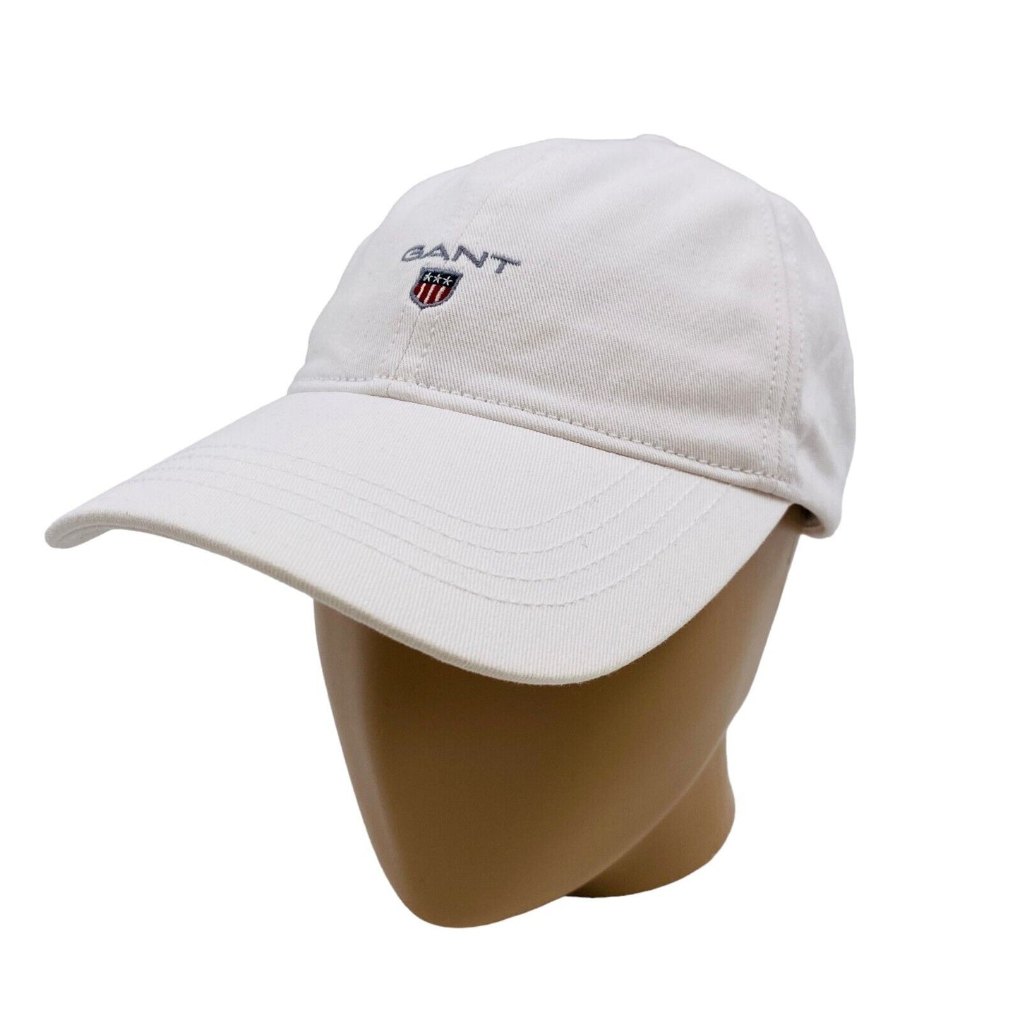 GANT White Women Logo Cotton Twill Baseball Cap Hat One Size