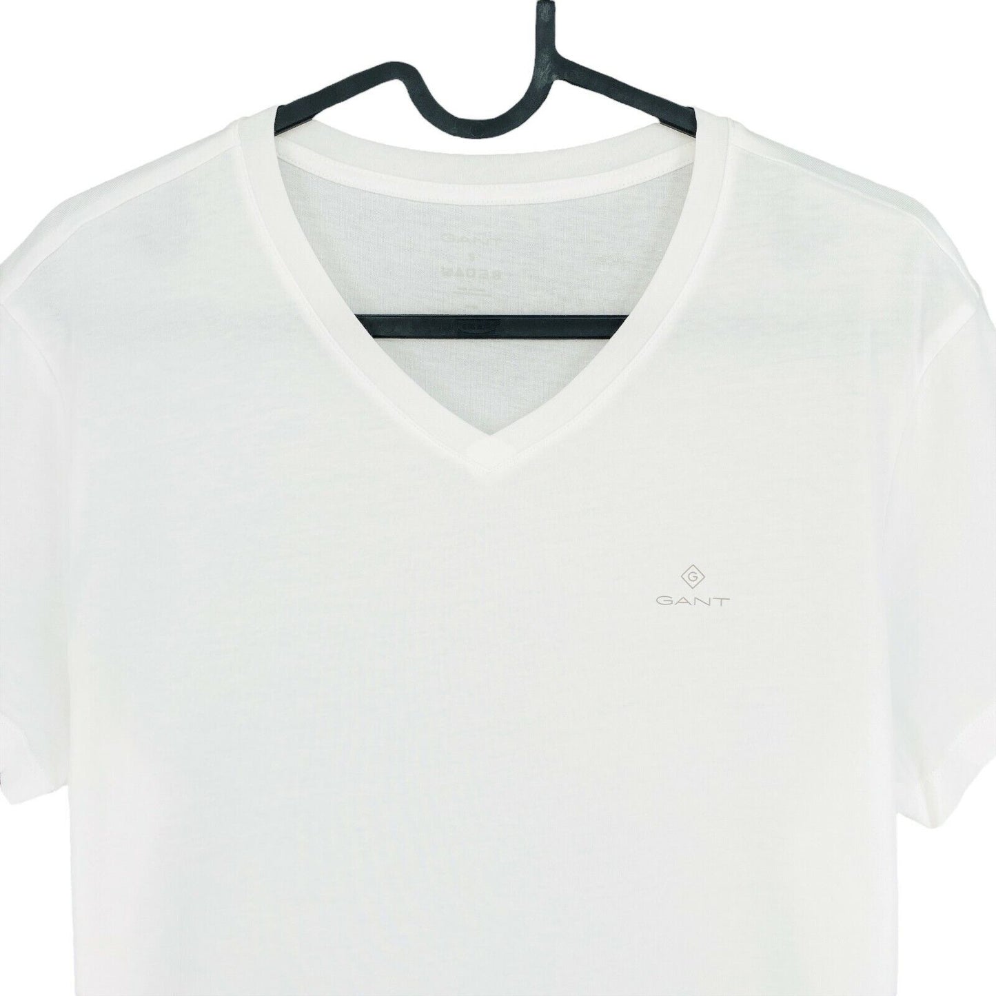 GANT White V Neck T Shirt Size S