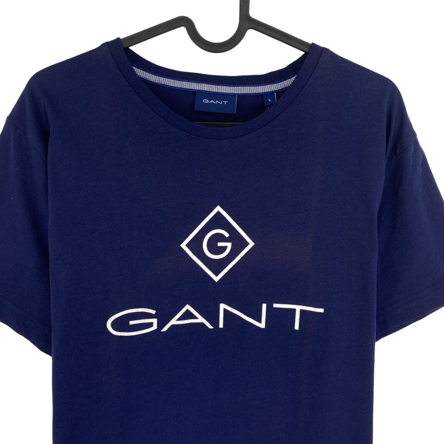 GANT T-shirt à col rond bleu marine Lock Up Taille L