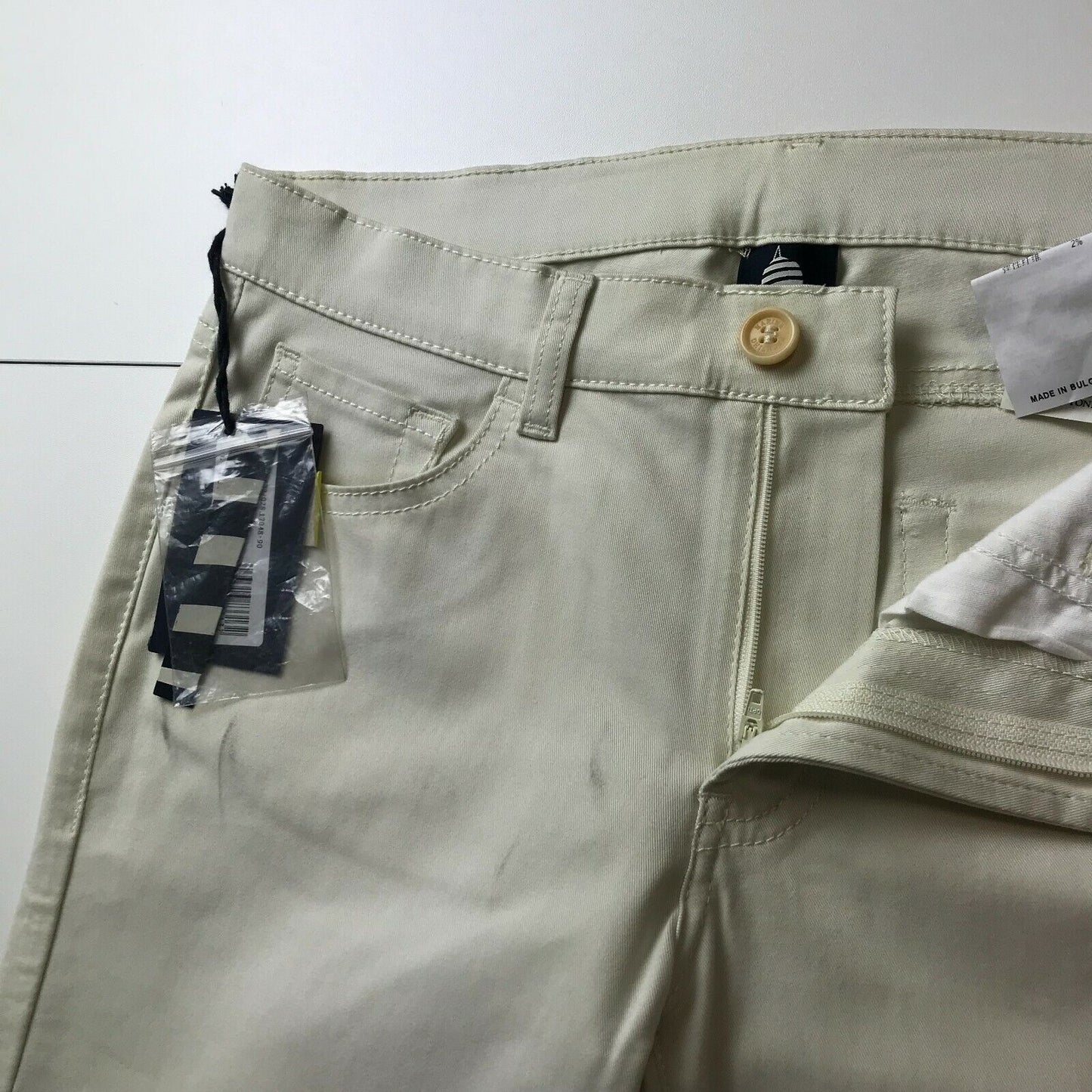 MARINA YACHTING Damen Jeans Slim Fit Hellbeige Größe W27