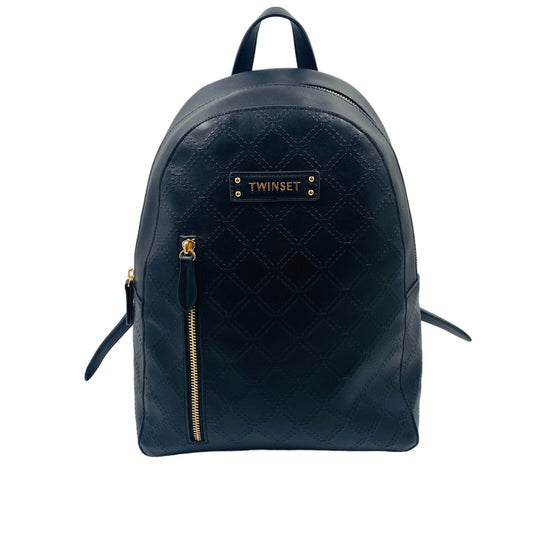 TWINSET Eco Leather Black Ladies Backpack Rucksack Bag