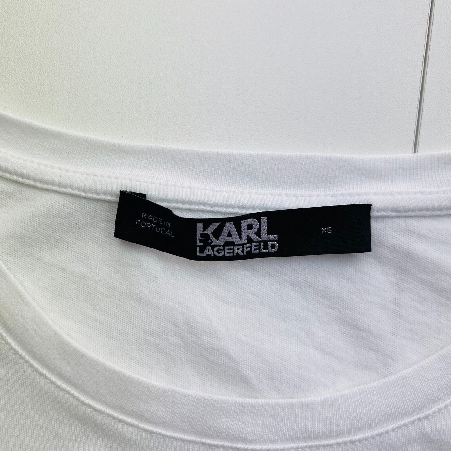 Karl Lagerfeld White Ikonik Karl SS Crew Neck T Shirt Size XS