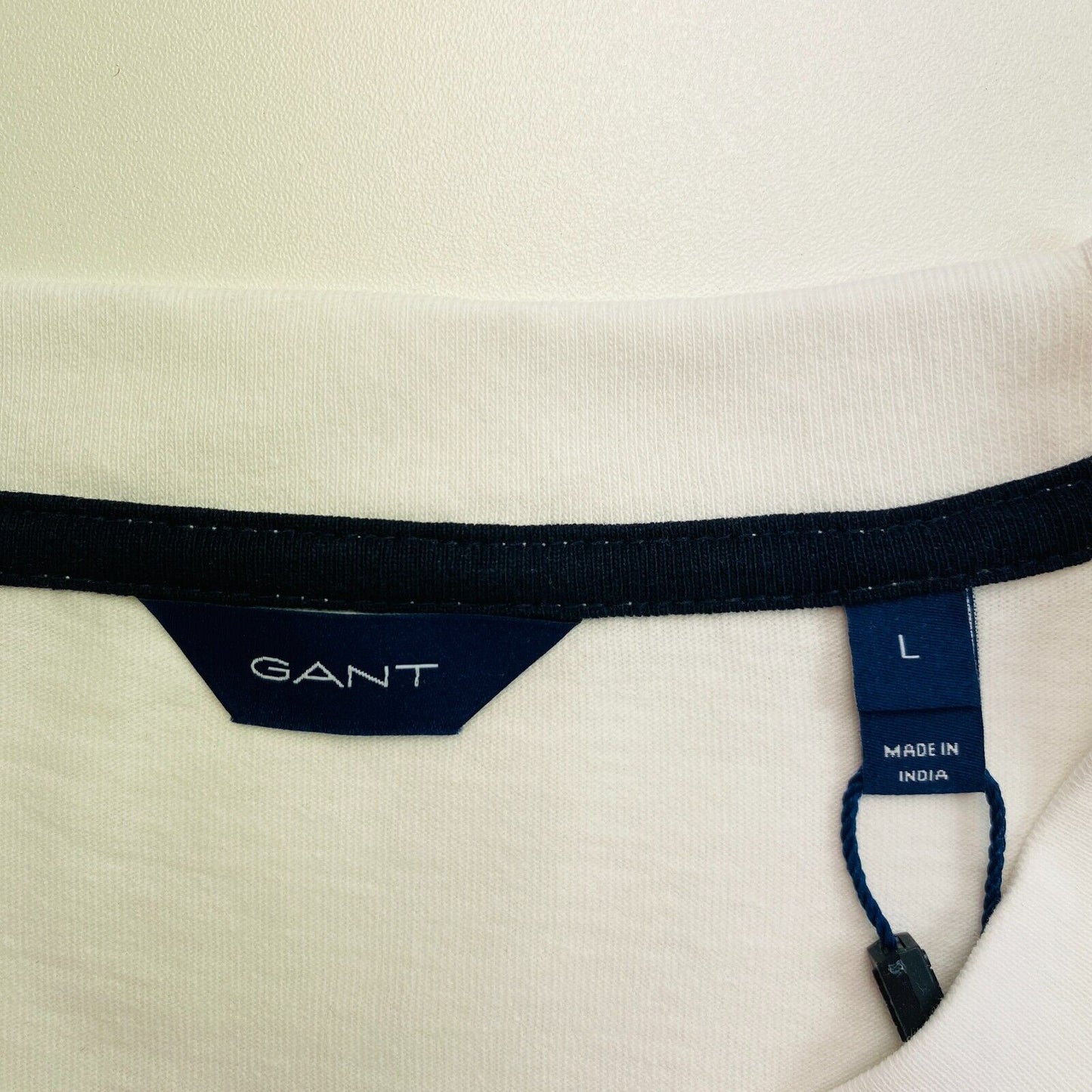 GANT White Retro Logo Short Sleeves T Shirt Dress Size L