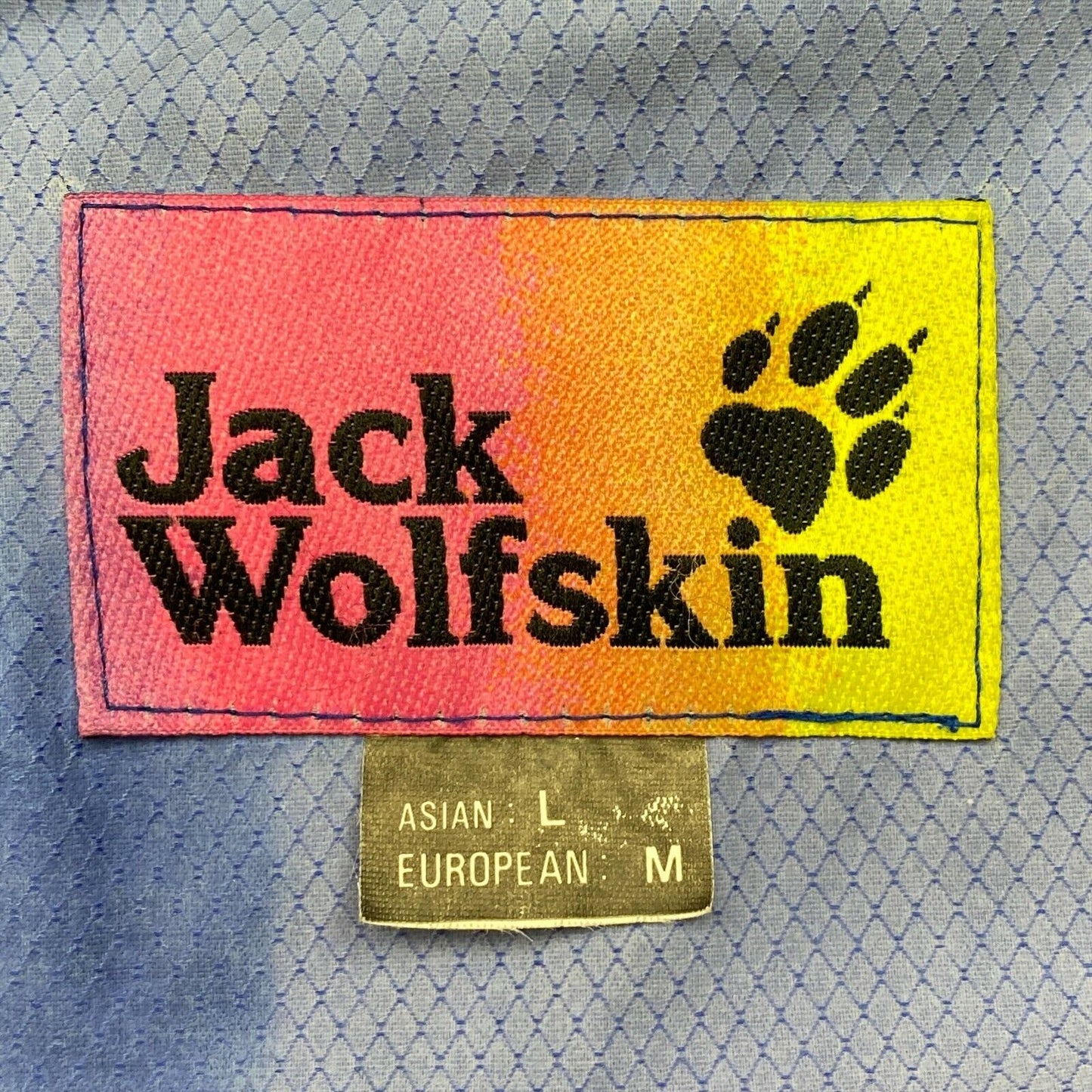 Jack Wolfskin Vintage Blue Waterreppelant Jacket Size M