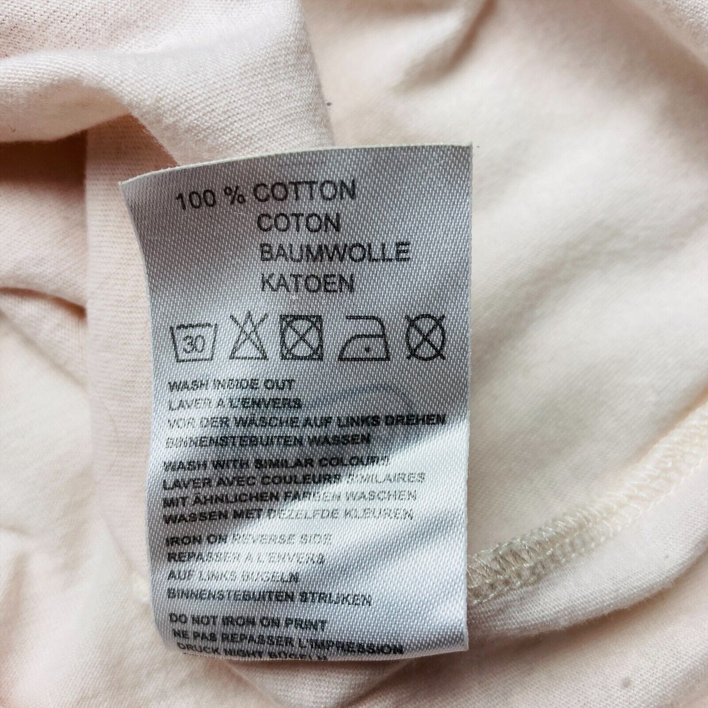 PORTÉ PAR Crème Blanc 100% Coton Sans Manches Col Rond Tunique Débardeur Taille SM