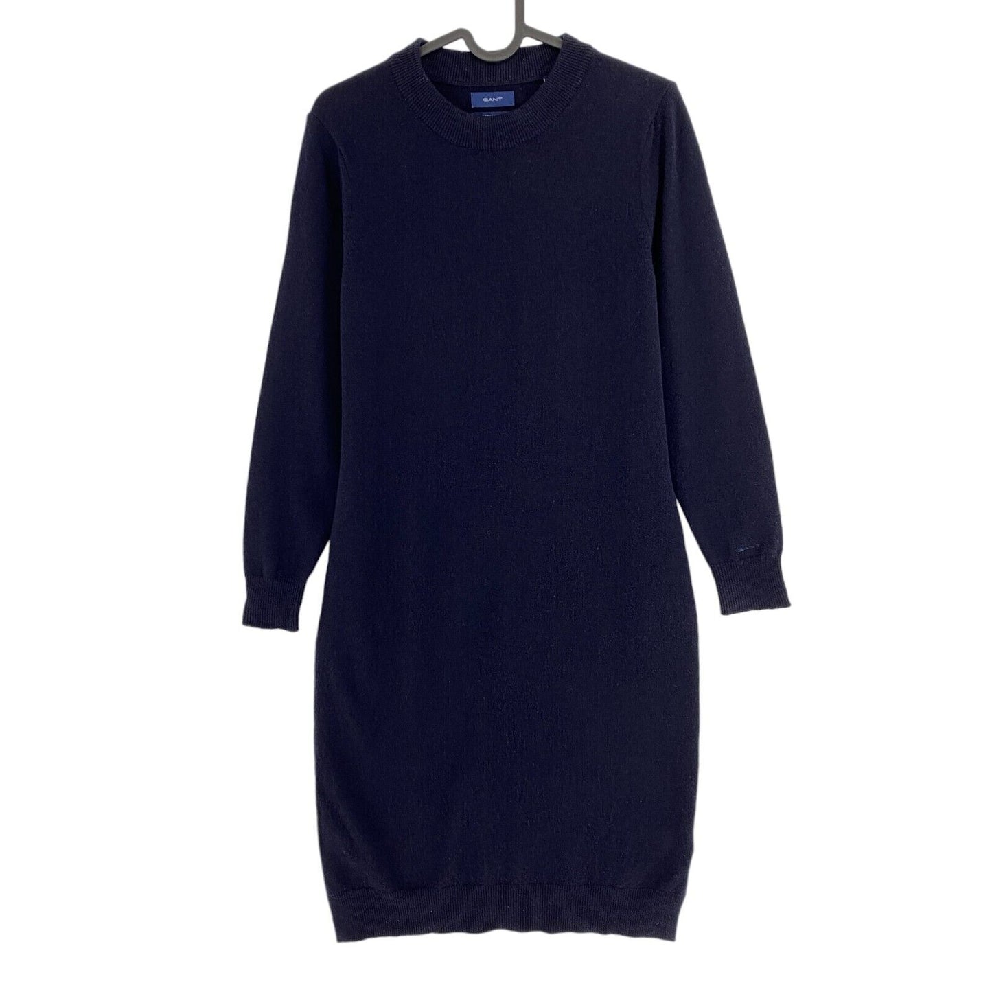 GANT Robe à col rond 100% laine bleu marine Taille XS