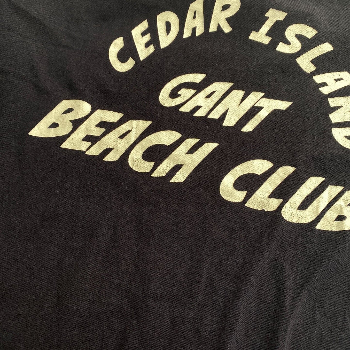 GANT Men Navy Blue Logo Crew Neck Short Sleeve T Shirt Size XL