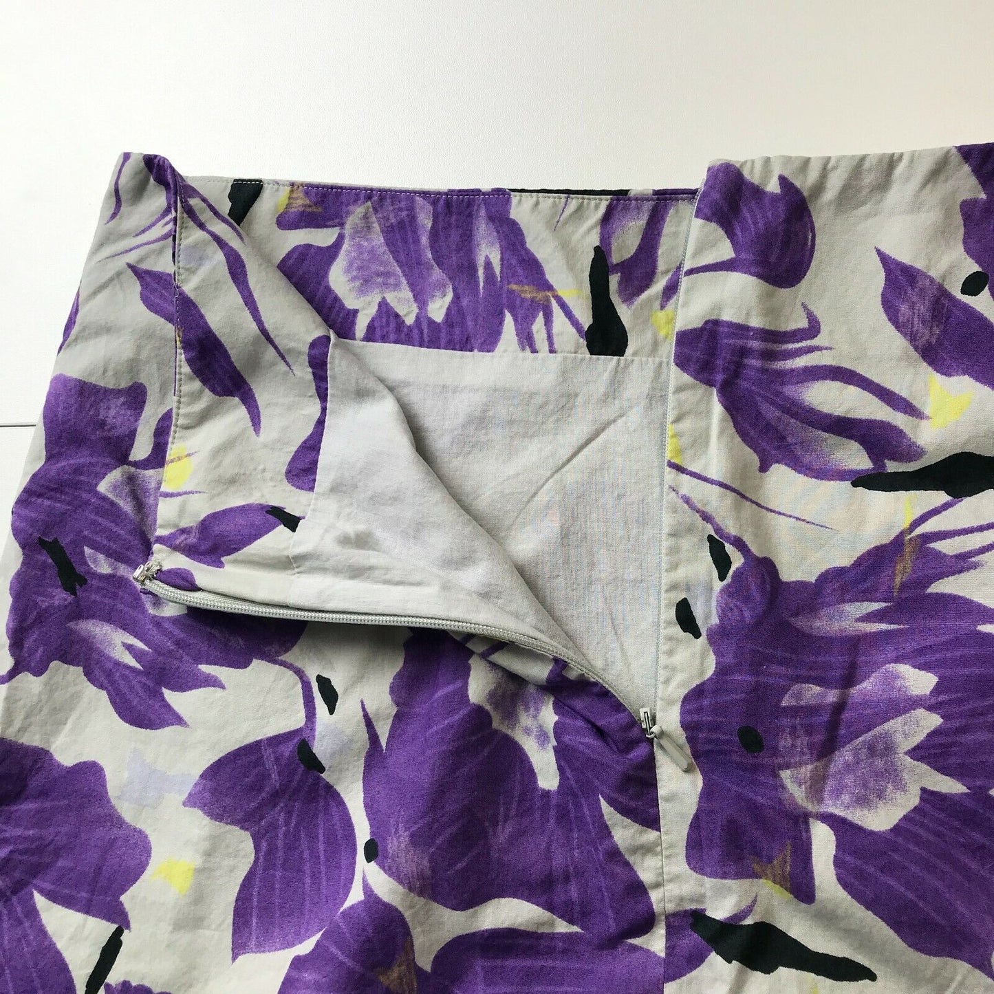 Pringle of Scotland Women Purple Floral Skirt Size EU 40 UK 12 US 8