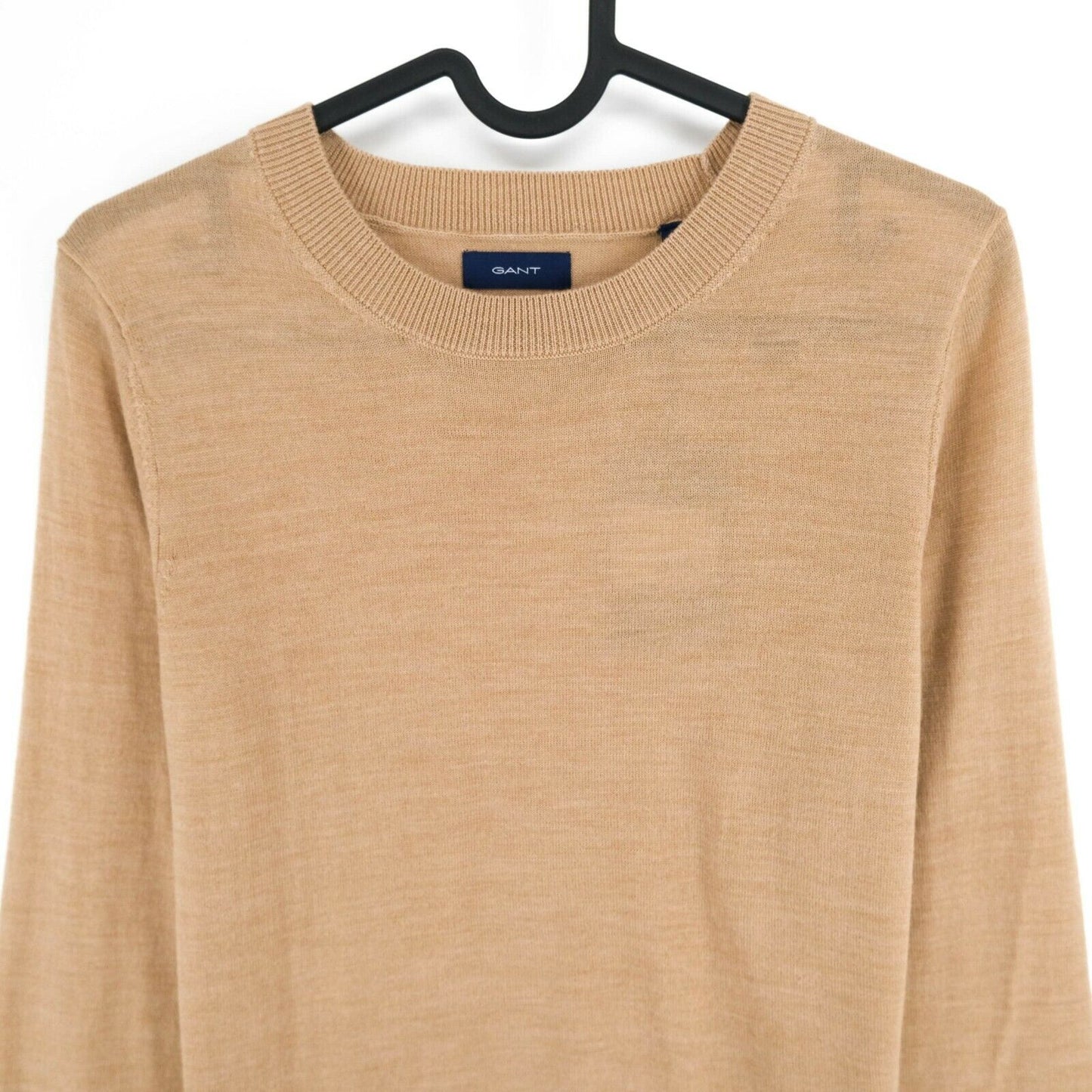 GANT Light Brown Crew Neck 100% Wool Size XS