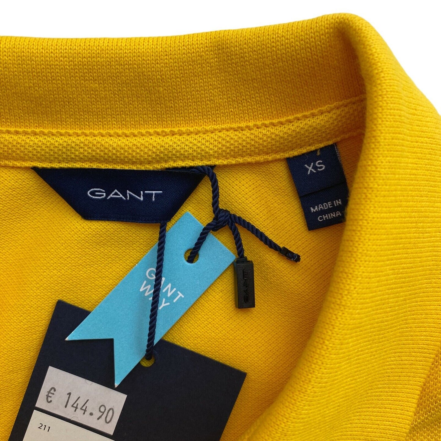 GANT Yellow Pique Polo Shirt Dress Size XS