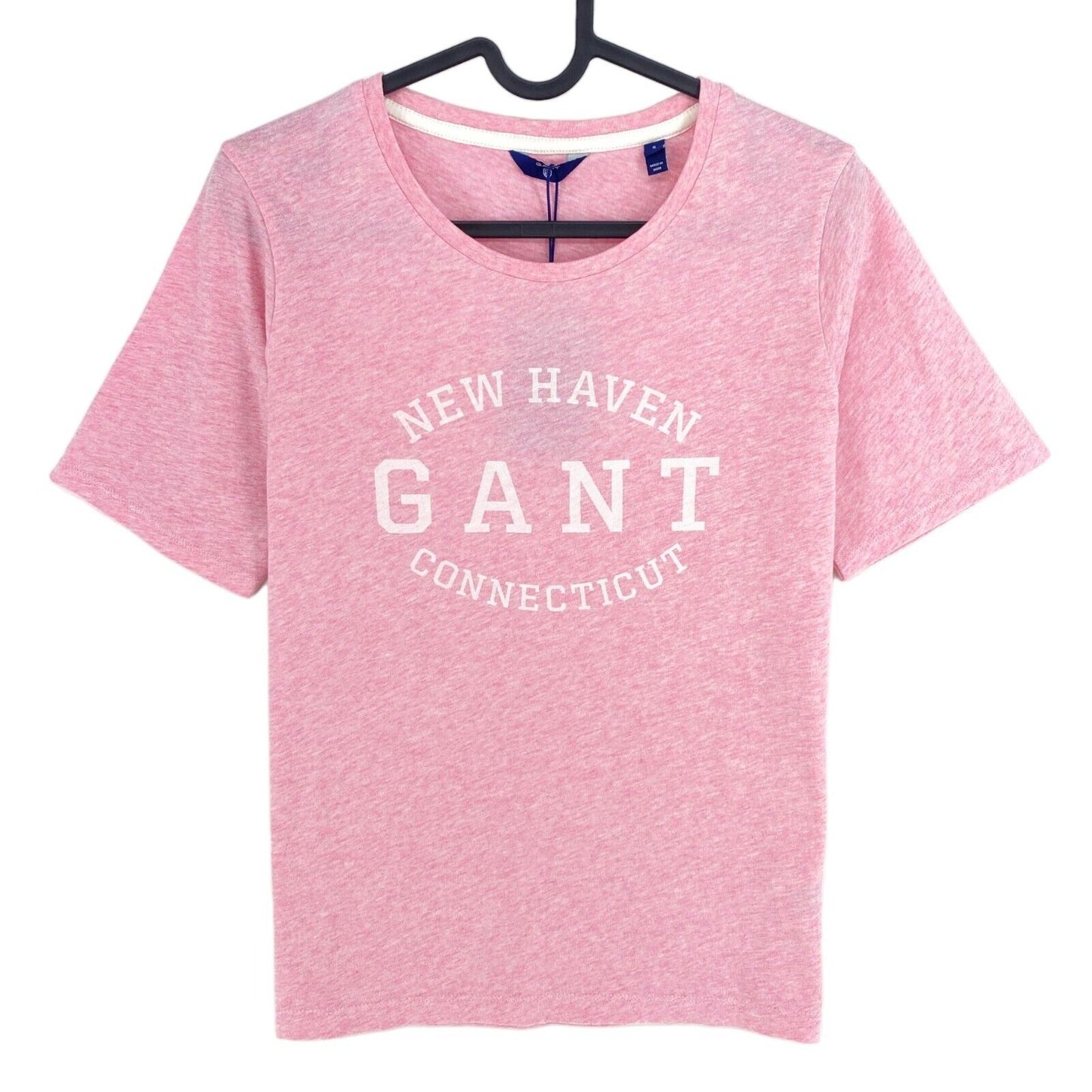 GANT Pink Seasonal Logo Crew Neck T Shirt Size S